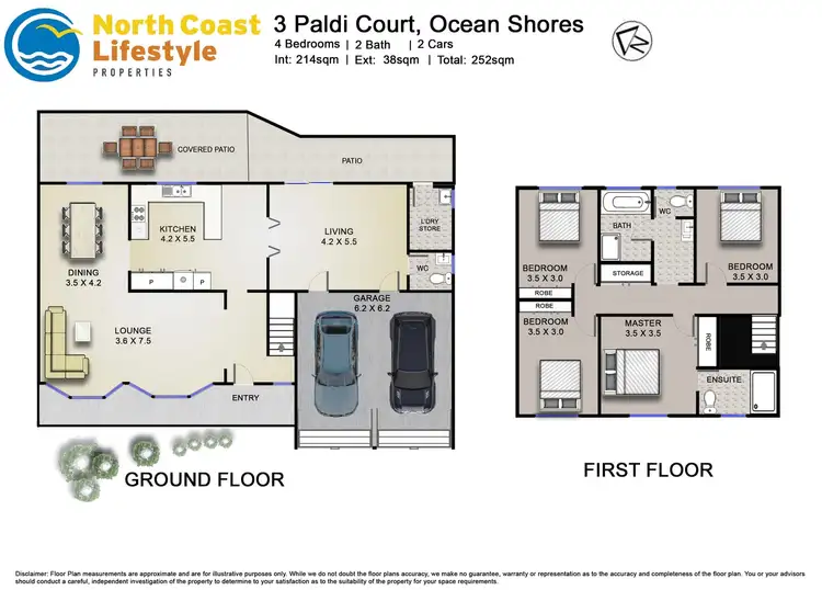 Floorplan of Homely house listing, 3 Paldi Court, Ocean Shores NSW 2483
