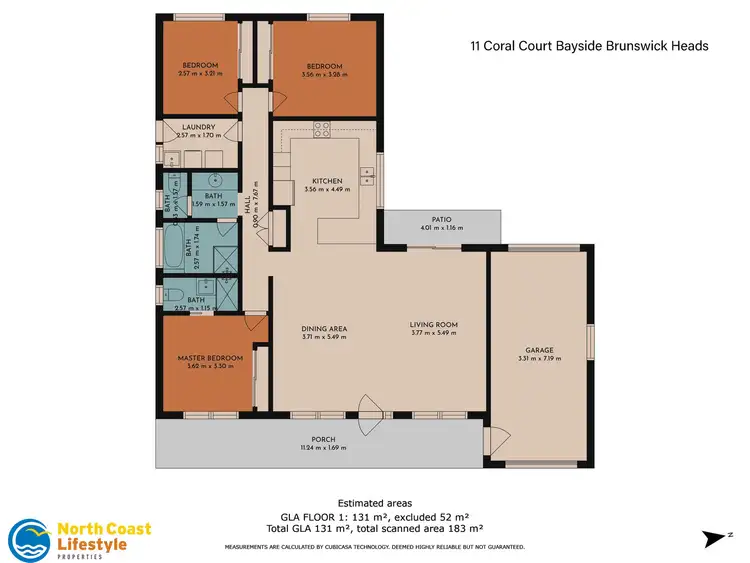 Floorplan of Homely house listing, 11 Coral Court, Brunswick Heads NSW 2483