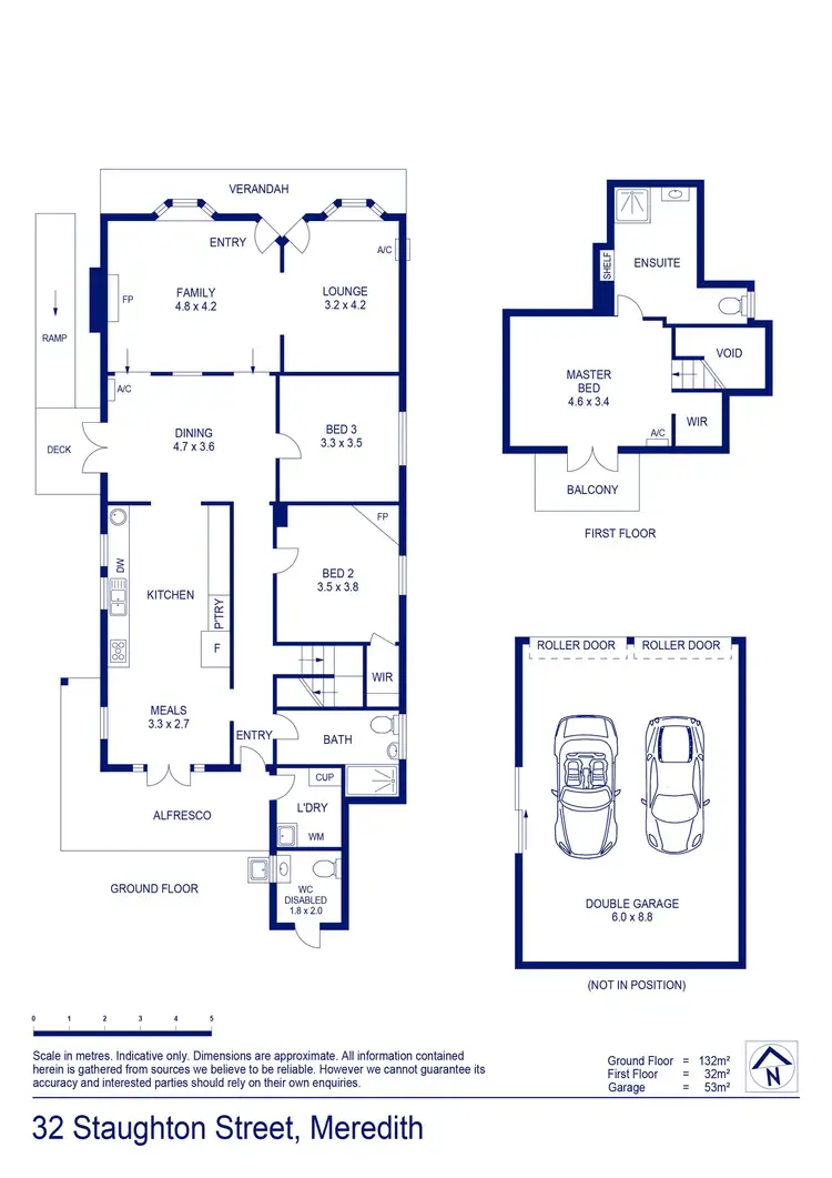 Floorplan of Homely house listing, 32 Staughton Street, Meredith VIC 3333