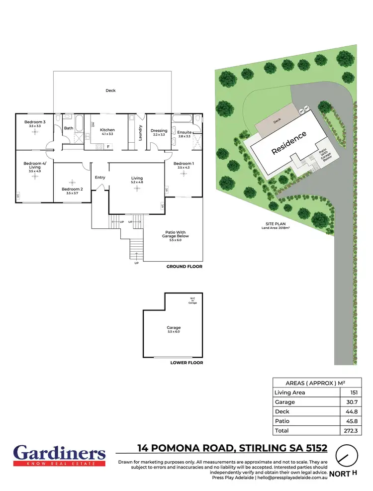 Floorplan of Homely house listing, 14 Pomona Rd, Stirling SA 5152