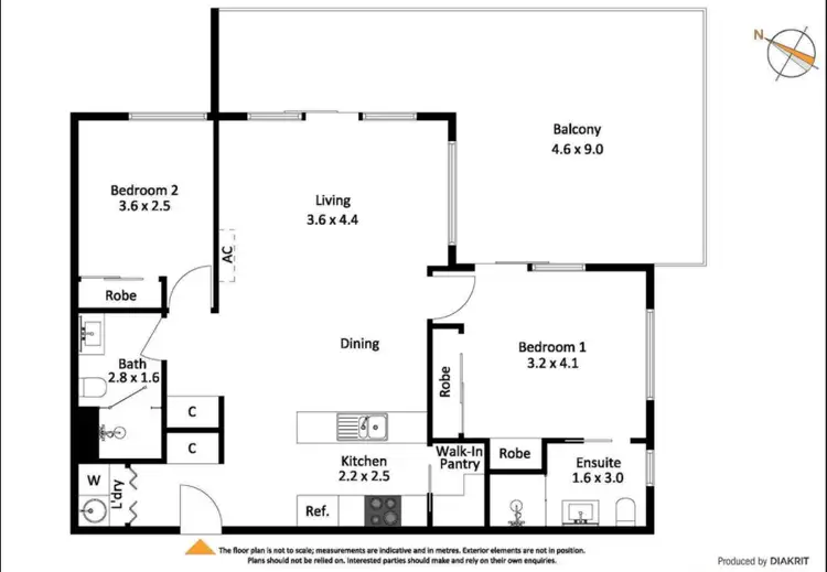 Floorplan of Homely apartment listing, 195/8 Limburg Way, Greenway ACT 2900