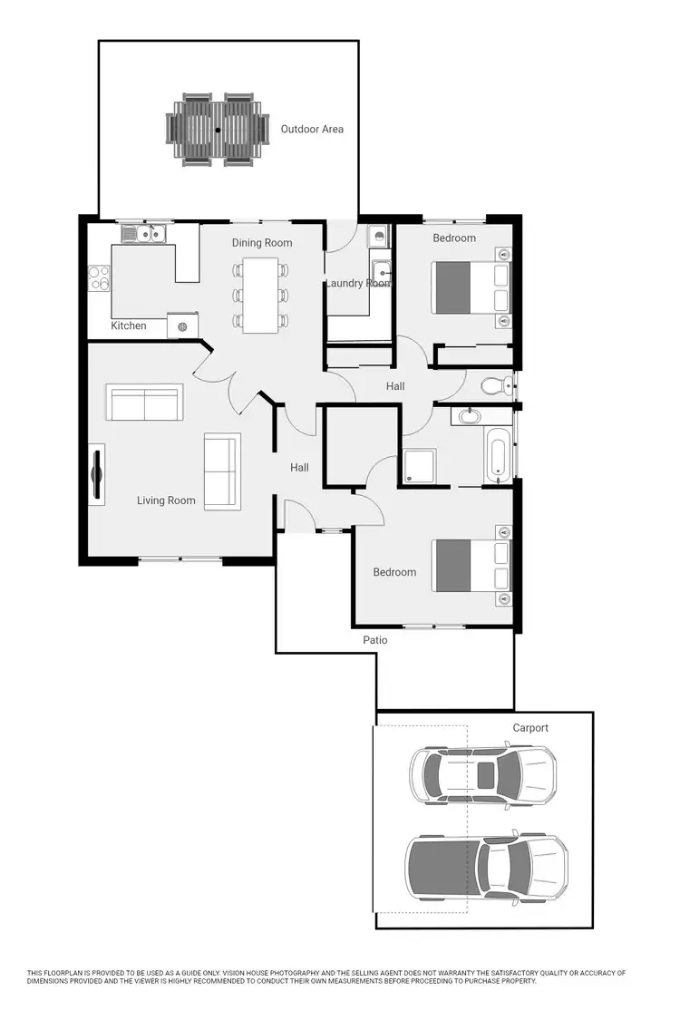 Floorplan of Homely townhouse listing, 2/12 Princes Street, Mildura VIC 3500