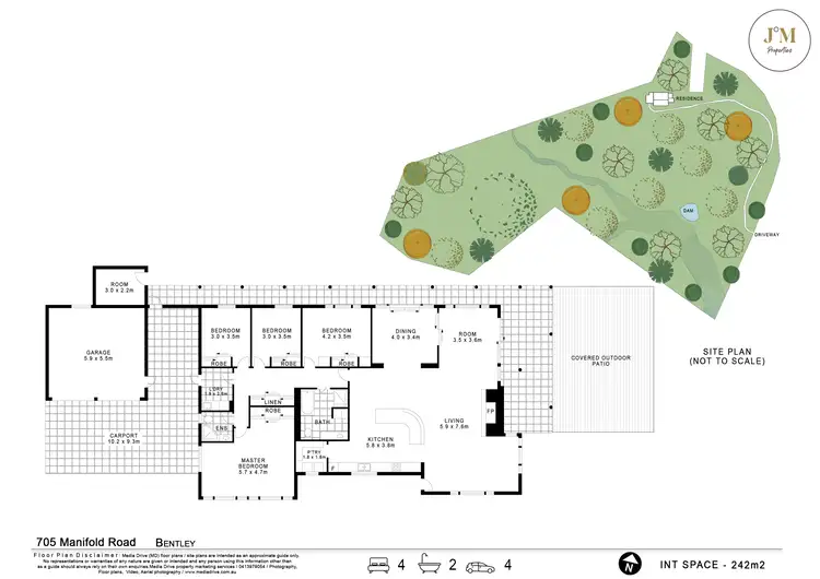 Floorplan of Homely rural property listing, 705 Manifold Road, Bentley NSW 2480