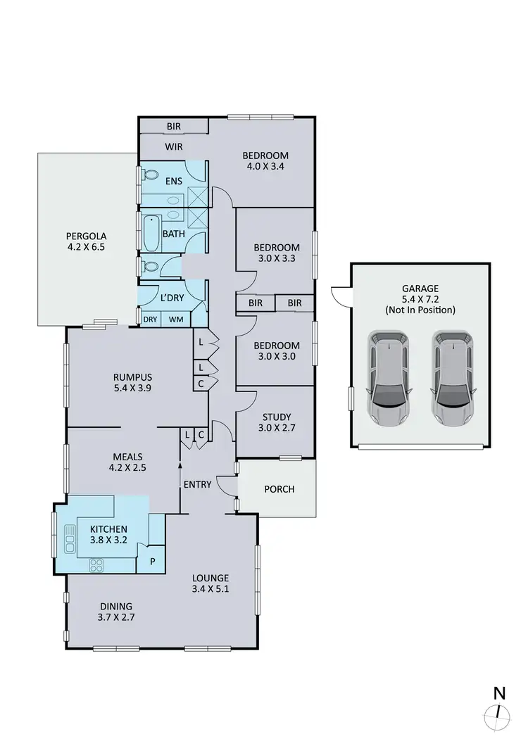 Floorplan of Homely house listing, 2 Salicina Court, Endeavour Hills VIC 3802