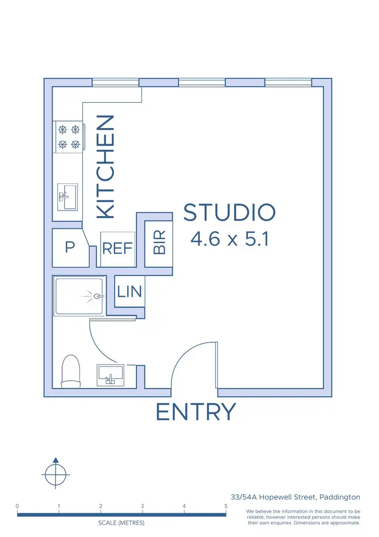Floorplan of Homely apartment listing, 33/54A Hopewell Street, Paddington NSW 2021