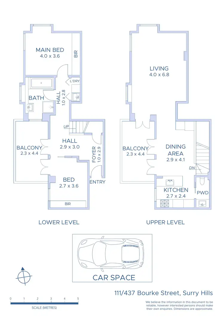 Floorplan of Homely apartment listing, 10111/437 Bourke Street, Surry Hills NSW 2010