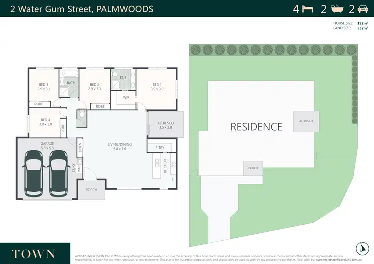 Floorplan of Homely house listing, 2 Water Gum Street, Palmwoods QLD 4555