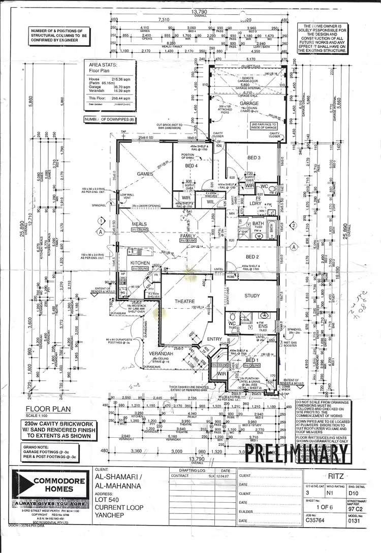 Floorplan of Homely house listing, 9 Current Street, Yanchep WA 6035