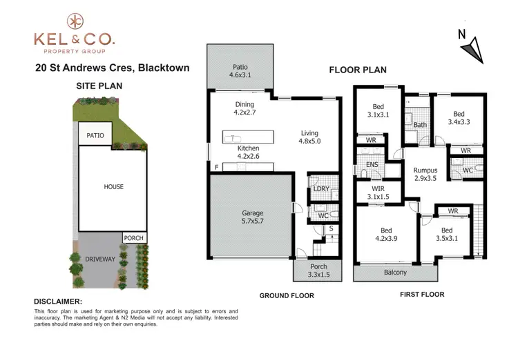 Floorplan of Homely house listing, 20 St Andrews Crescent, Blacktown NSW 2148