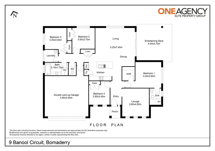 Floorplan of Homely house listing, 9 Banool Circuit, Bomaderry NSW 2541