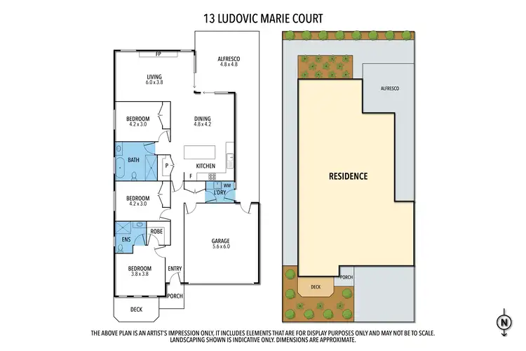 Floorplan of Homely house listing, 13 Ludovic Marie Ct, Nagambie VIC 3608