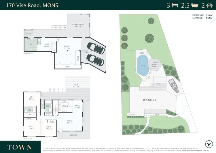 Floorplan of Homely house listing, 170 Vise Road, Mons QLD 4556