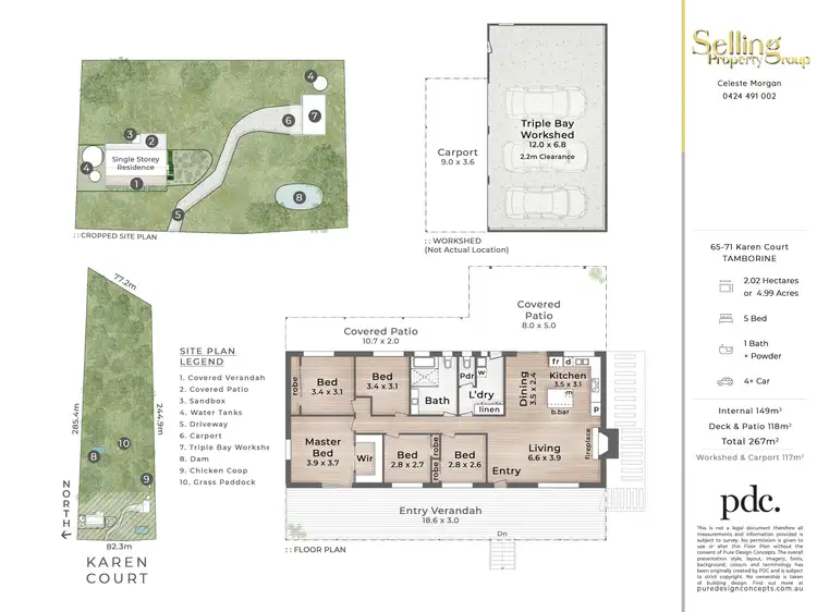 Floorplan of Homely rural property listing, 65-71 Karen Court, Tamborine QLD 4270