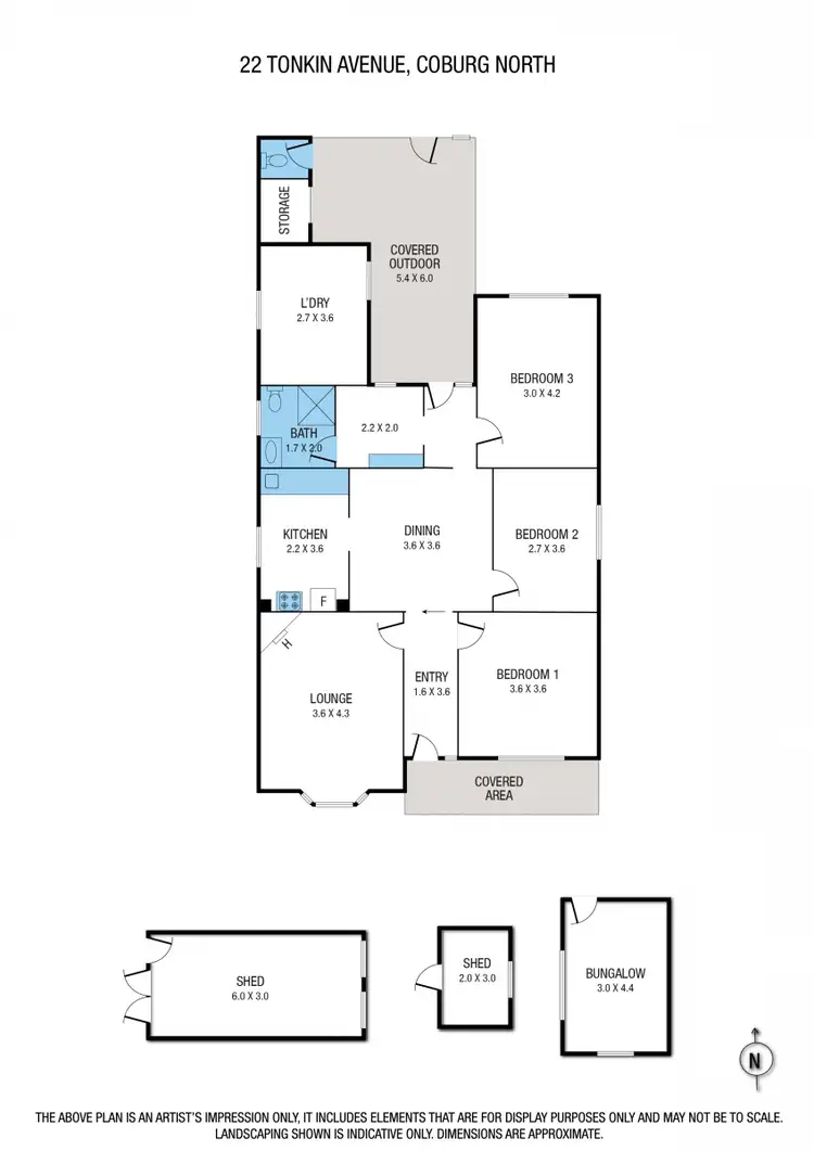 Floorplan of Homely house listing, 22 Tonkin Avenue, Coburg North VIC 3058