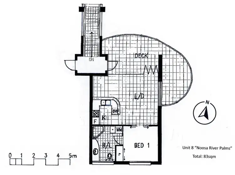 Floorplan of Homely unit listing, 8/137 Gympie Terrace, Noosaville QLD 4566