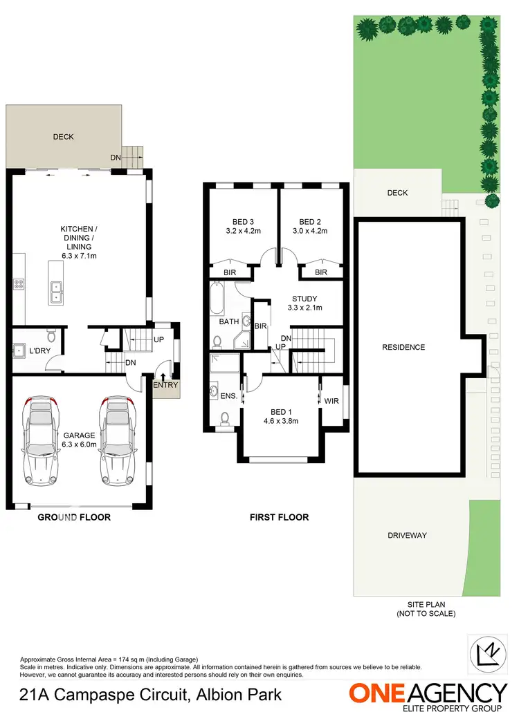 Floorplan of Homely townhouse listing, 21A Campaspe Circuit, Albion Park NSW 2527