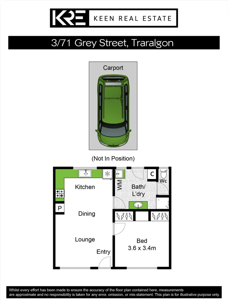 Floorplan of Homely unit listing, 3/71 Grey Street, Traralgon VIC 3844