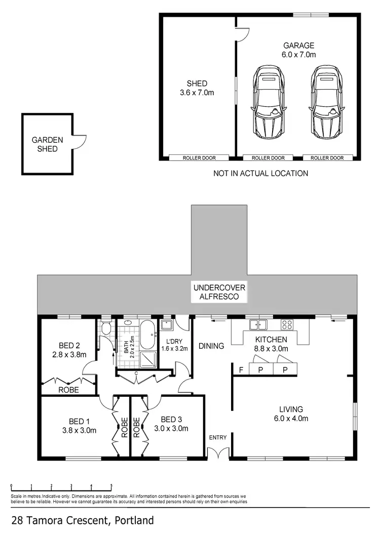 Floorplan of Homely house listing, 28 Tamora Crescent, Portland VIC 3305