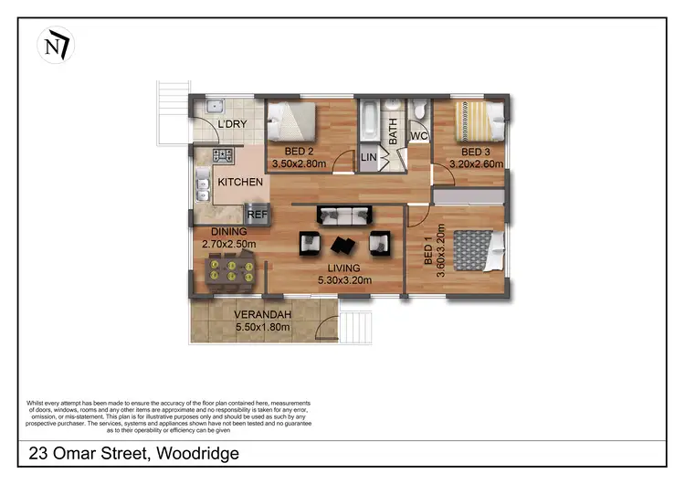 Floorplan of Homely house listing, 23 Omar Street, Woodridge QLD 4114