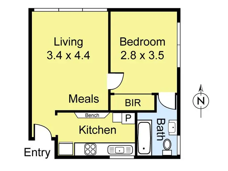 Floorplan of Homely apartment listing, 5/436 Albion Street, Brunswick West VIC 3055