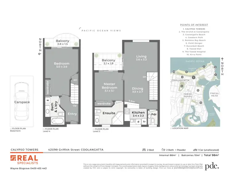 Floorplan of Homely unit listing, 421/99 Griffith Street, Coolangatta QLD 4225