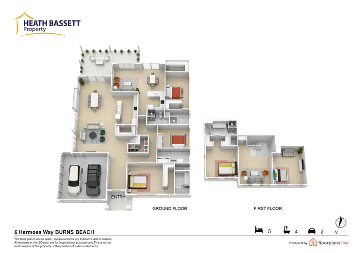 Floorplan of Homely house listing, 6 Hermosa Way, Burns Beach WA 6028