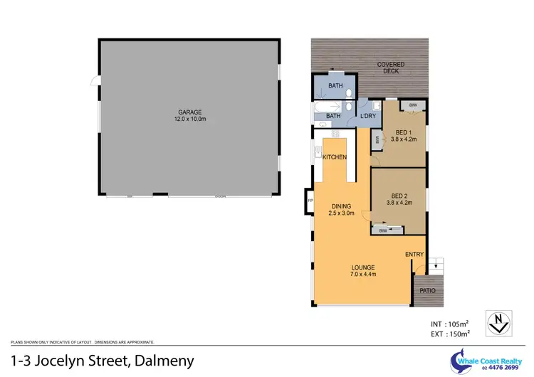 Floorplan of Homely house listing, 1-3 Jocelyn Street, Dalmeny NSW 2546