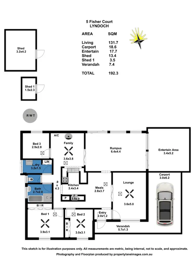 Floorplan of Homely house listing, 5 Fisher Court, Lyndoch SA 5351