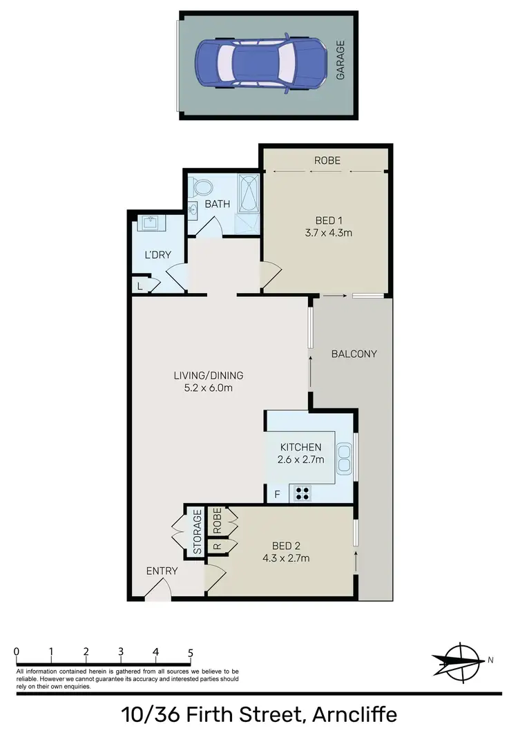 Floorplan of Homely apartment listing, 10/36 Firth Street, Arncliffe NSW 2205