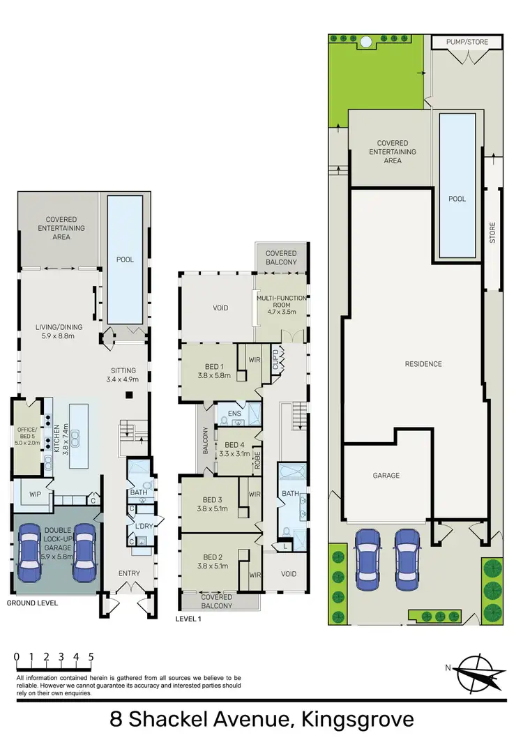 Floorplan of Homely house listing, 8 Shackel Avenue, Kingsgrove NSW 2208