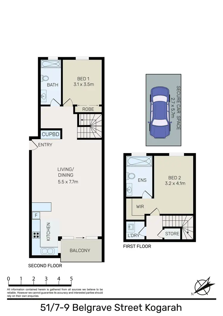 Floorplan of Homely apartment listing, 51/7-9 Belgrave Street, Kogarah NSW 2217
