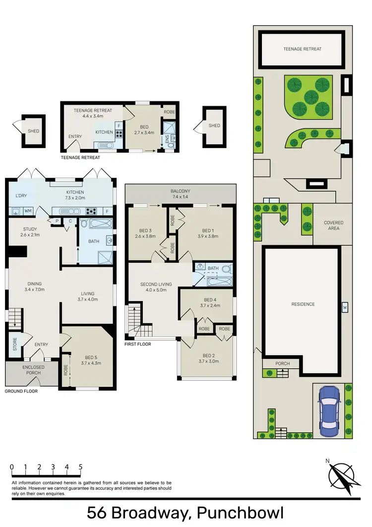Floorplan of Homely house listing, 56 Broadway, Punchbowl NSW 2196