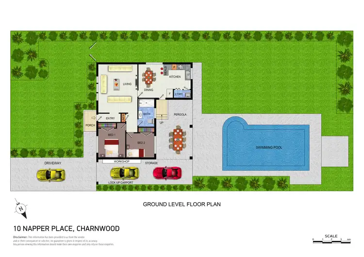 Floorplan of Homely house listing, 10 Napper Place, Charnwood ACT 2615