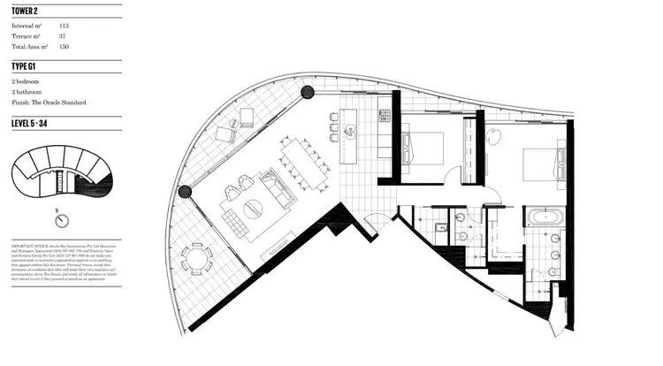 Floorplan of Homely apartment listing, 20909/21 Elizabeth Avenue, Broadbeach QLD 4218