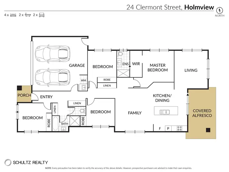 Floorplan of Homely house listing, 24 Clermont Street, Holmview QLD 4207