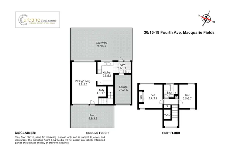 Floorplan of Homely townhouse listing, 30/15-19 Fourth Avenue, Macquarie Fields NSW 2564