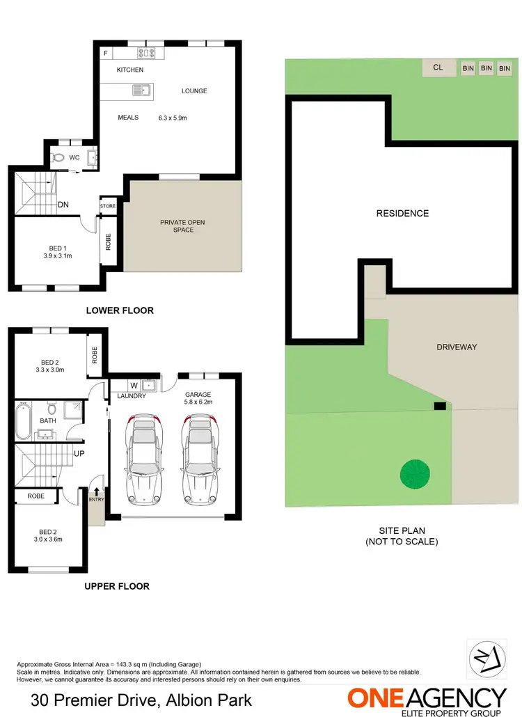 Floorplan of Homely townhouse listing, 30 Premier Drive, Albion Park NSW 2527