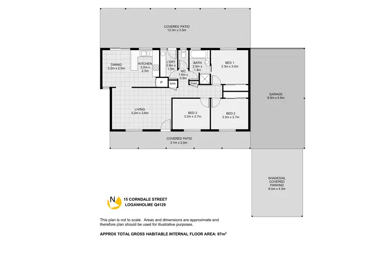 Floorplan of Homely house listing, 15 Corndale Street, Loganholme QLD 4129
