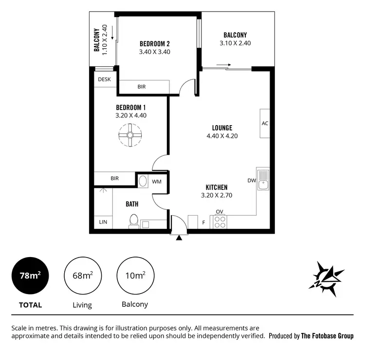 Floorplan of Homely apartment listing, 1203/102 Waymouth Street, Adelaide SA 5000