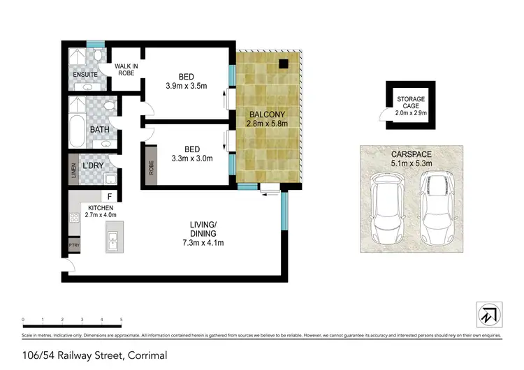 Floorplan of Homely apartment listing, 106/54 Railway Street, Corrimal NSW 2518