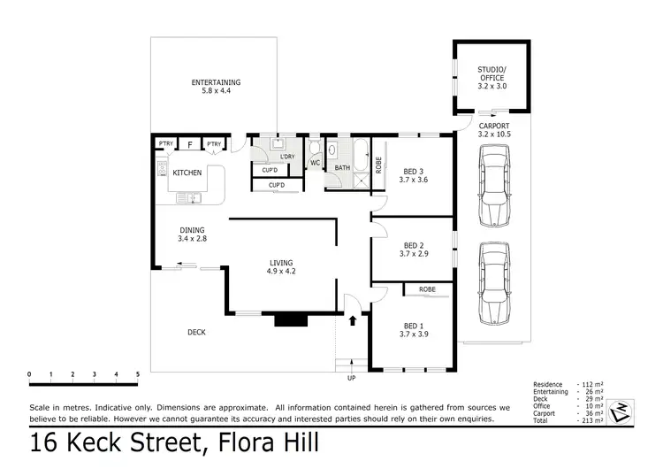 Floorplan of Homely house listing, 16 Keck Street, Flora Hill VIC 3550