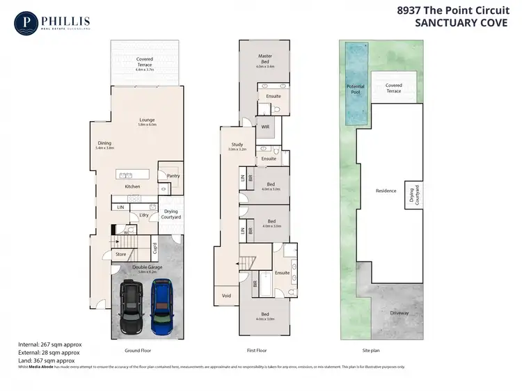 Floorplan of Homely house listing, 8937 The Point Circuit, Sanctuary Cove QLD 4212