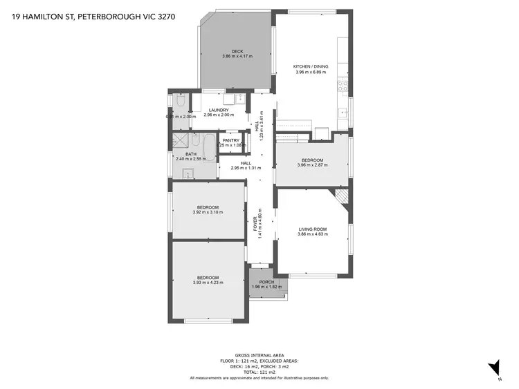 Floorplan of Homely house listing, 19 Hamilton Street, Peterborough VIC 3270