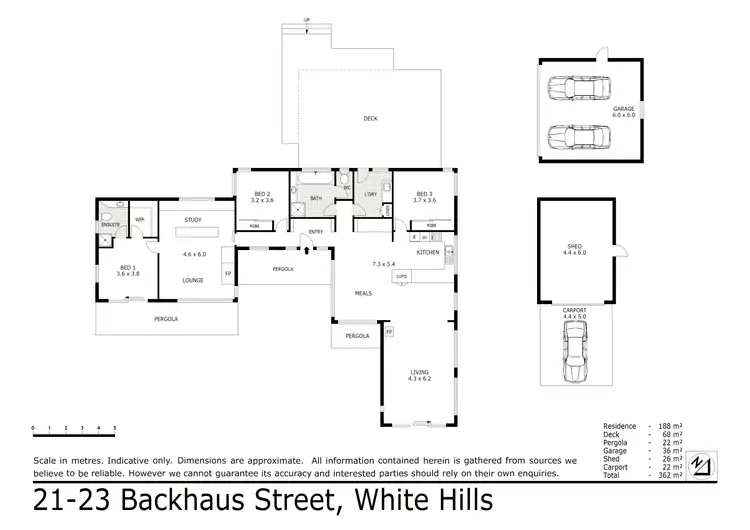 Floorplan of Homely house listing, 21-23 Backhaus Street, White Hills VIC 3550