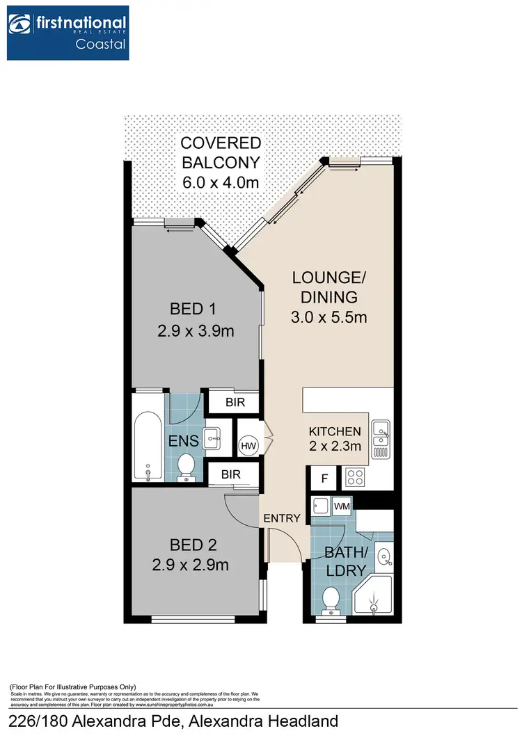 Floorplan of Homely unit listing, 226/180 Alexandra Parade, Alexandra Headland QLD 4572