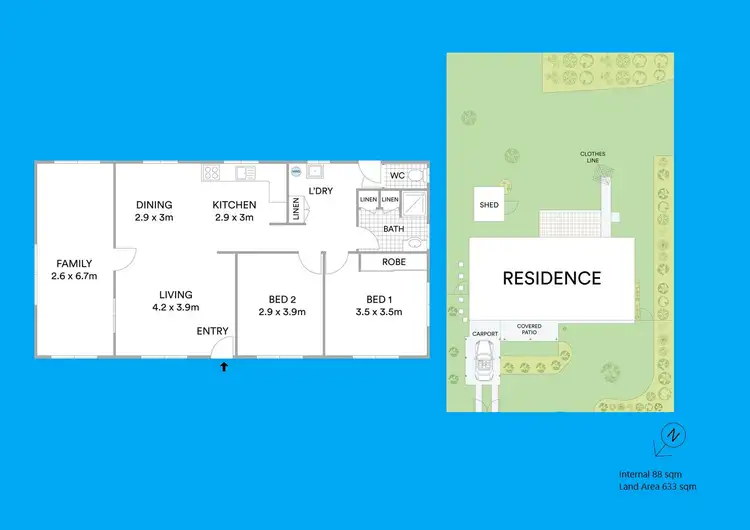 Floorplan of Homely house listing, 46 HENDERSON STREET, Park Avenue QLD 4701