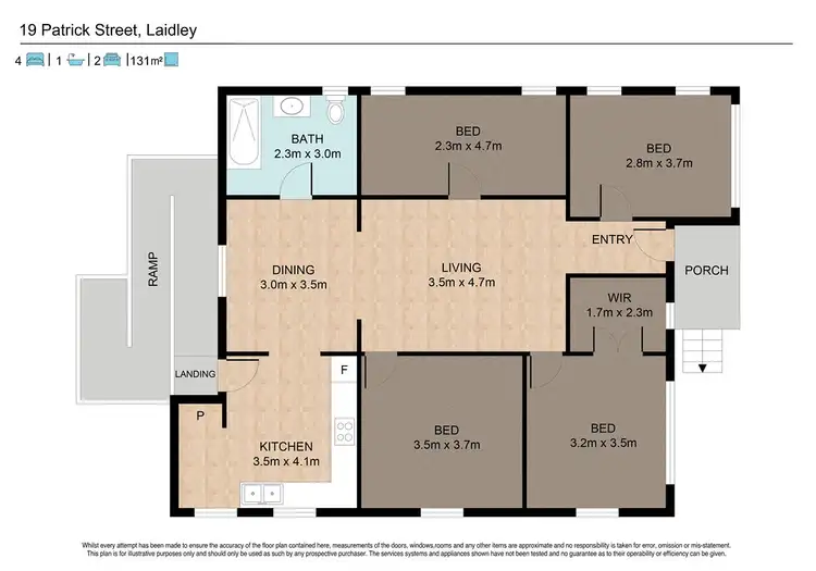 Floorplan of Homely house listing, 19 Patrick Street, Laidley QLD 4341