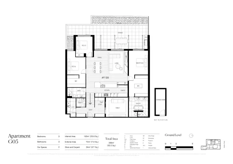Floorplan of Homely apartment listing, G05/8 Grattan Street, Hawthorn VIC 3122