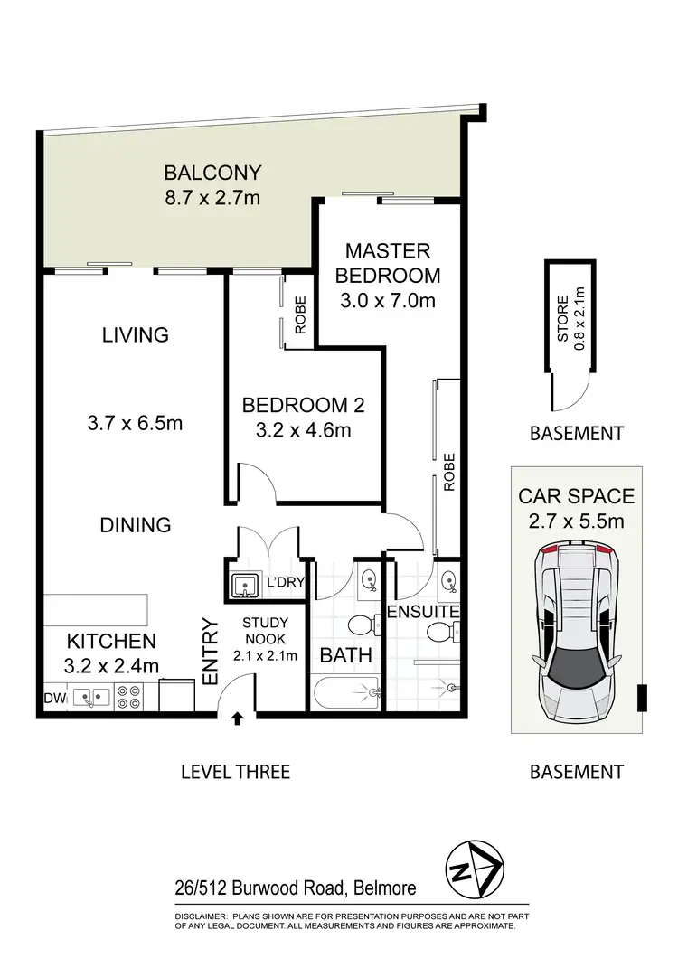 Floorplan of Homely apartment listing, 26/512 Burwood Road, Belmore NSW 2192