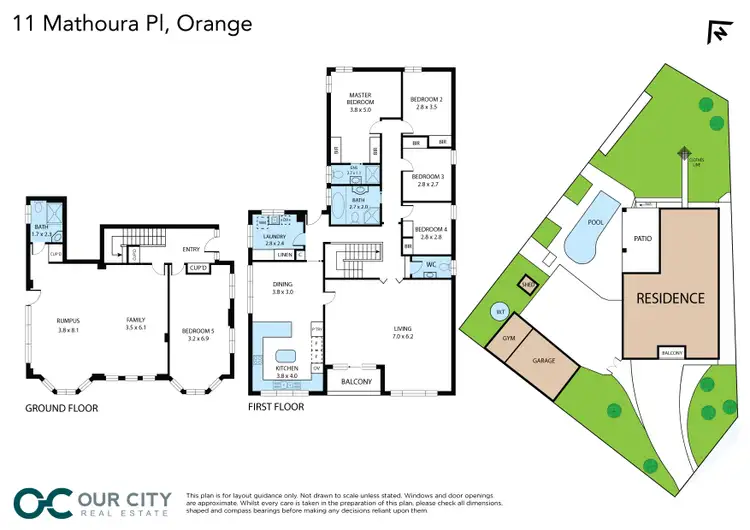 Floorplan of Homely house listing, 11 Mathoura Place, Orange NSW 2800